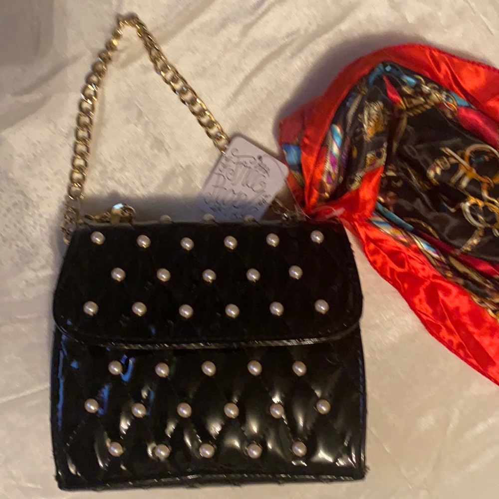 Free People “Monaco” Quilted Patent Crossbody